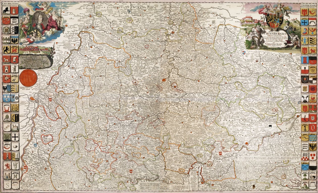 Ducato di Württemberg in toto da M. Johann Majer derivative work