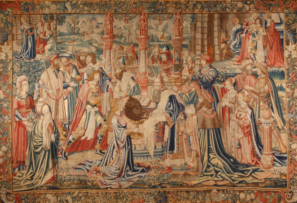 Atalanta e Meleagro presentano la testa del cinghiale calidonio al tempio di Artemide da M. Maurice Stora