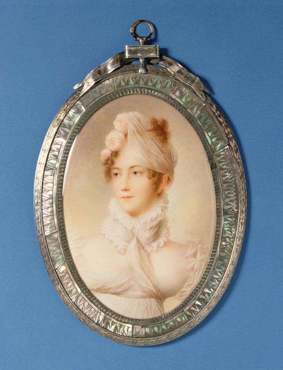 Miniatura di una giovane donna da M Rouvier