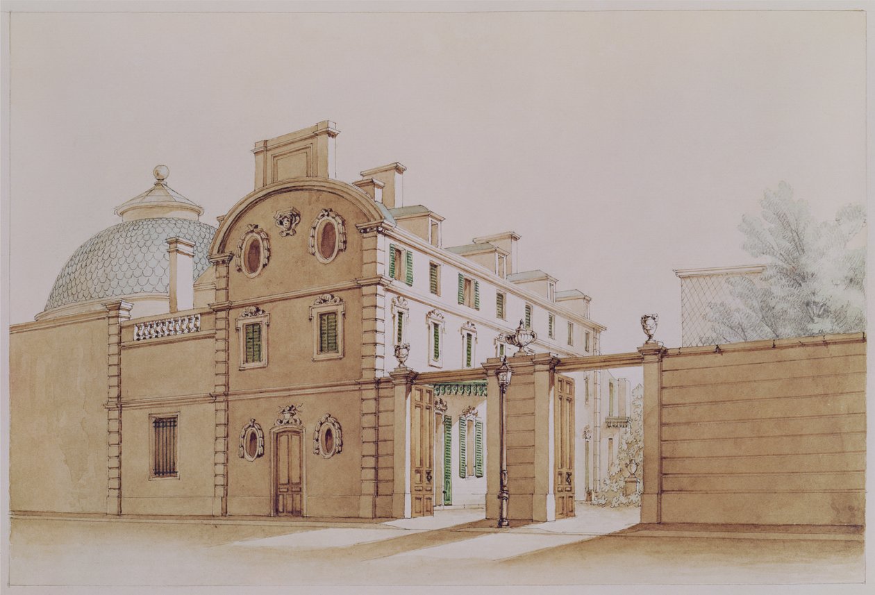 Vista della casa in rue Fortunee, acquistata da Honoré de Balzac (1799-1850) nel 1847 da M. Santi