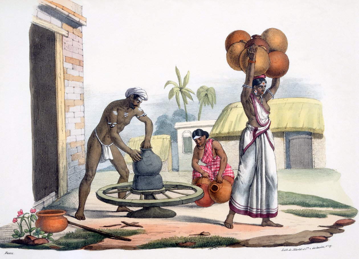 Un Vasaio, 1827-35 da M.E. Burnouf