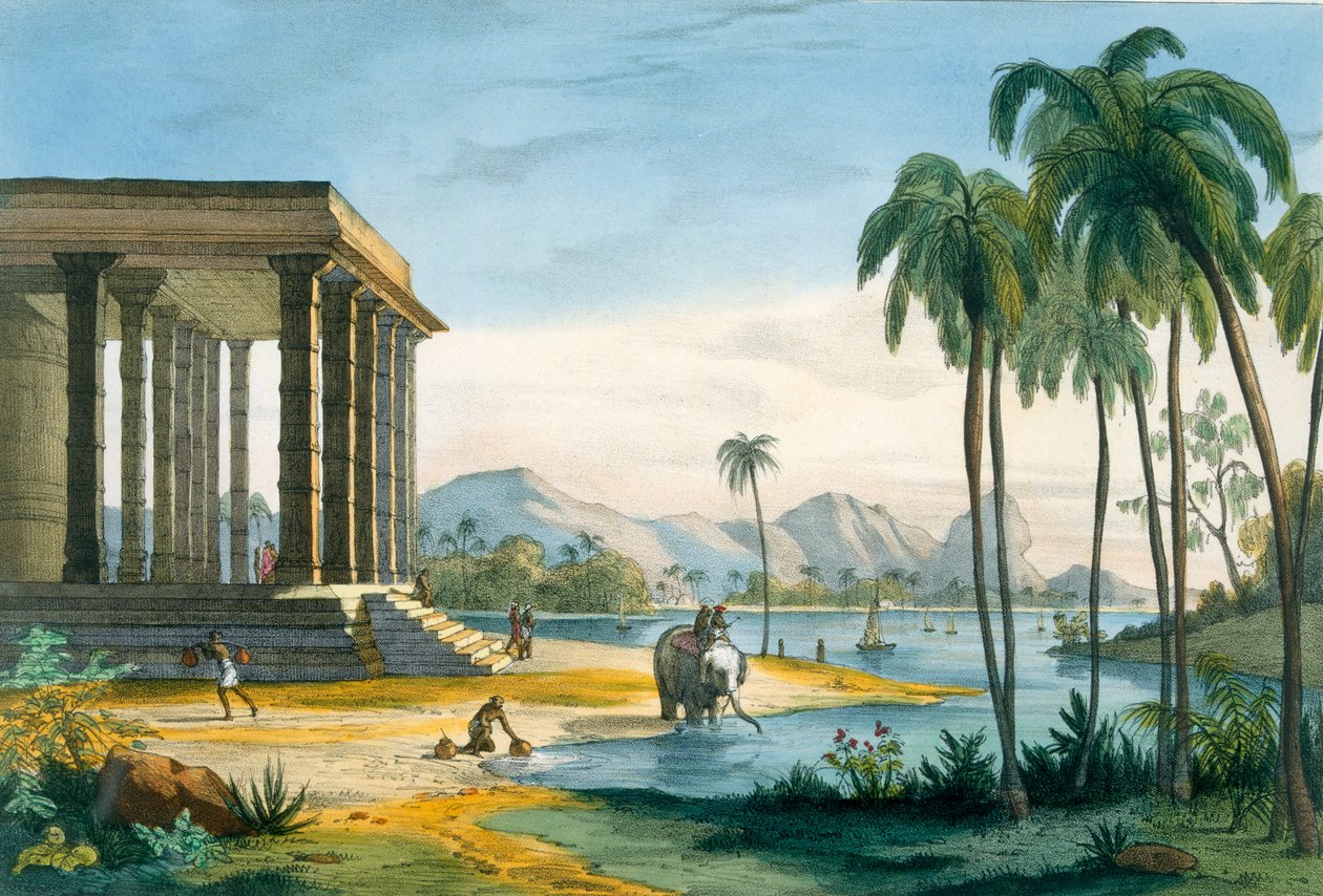 Veduta di Tinnevely, illustrazione da 