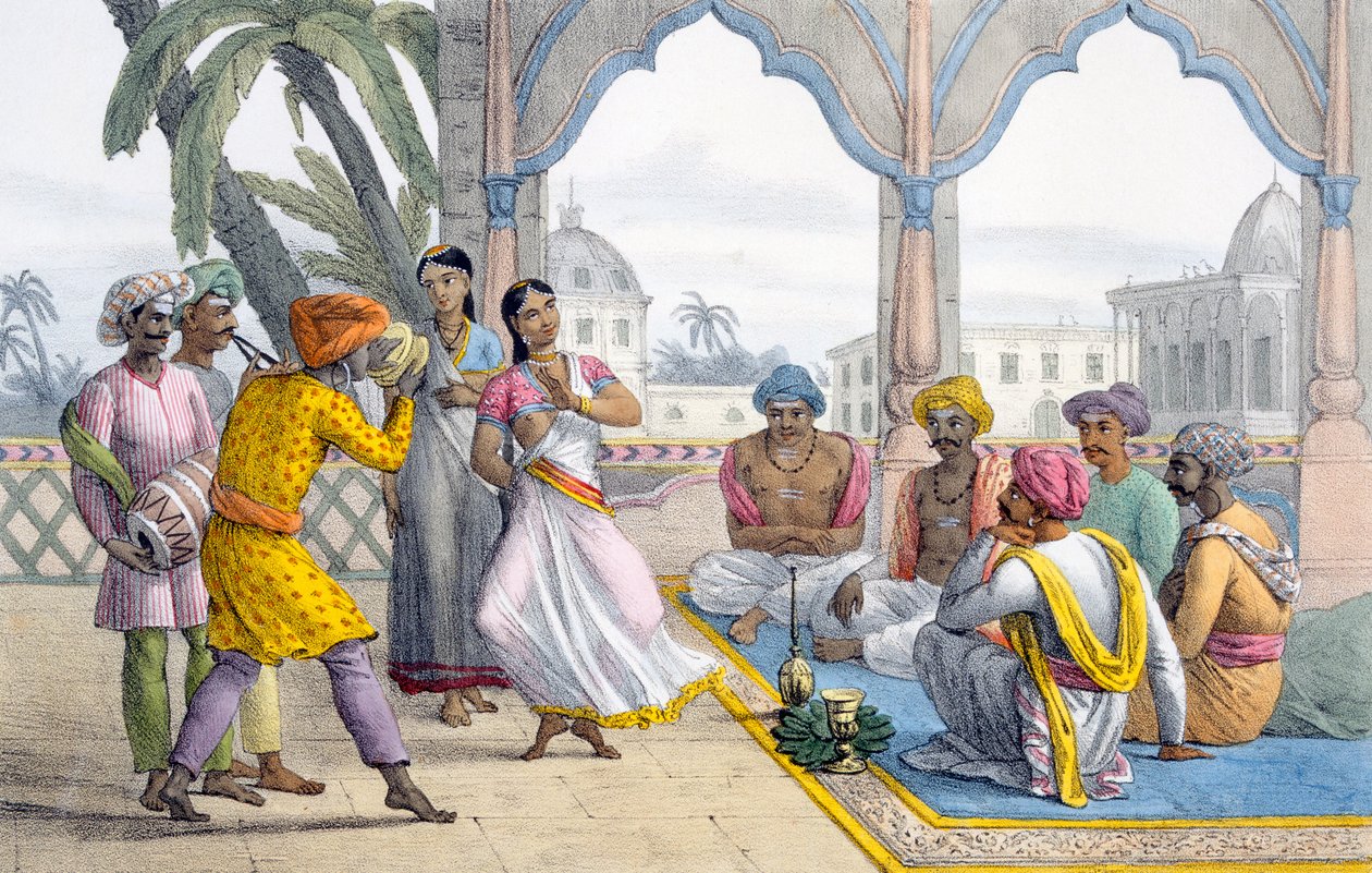 Baiadere danzanti, 1827-35 da M.E. Burnouf