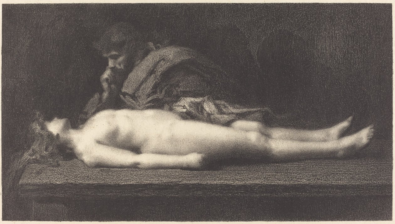 Levita di Efraim e sua moglie morta da M.G. Fuchs after Jean Jacques Henner