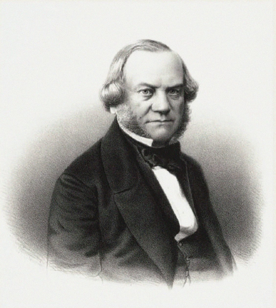 Ritratto del Direttore dei Teatri Imperiali Alexander Mikhaylovich Gedeonov, 1858 da M. Baryshev