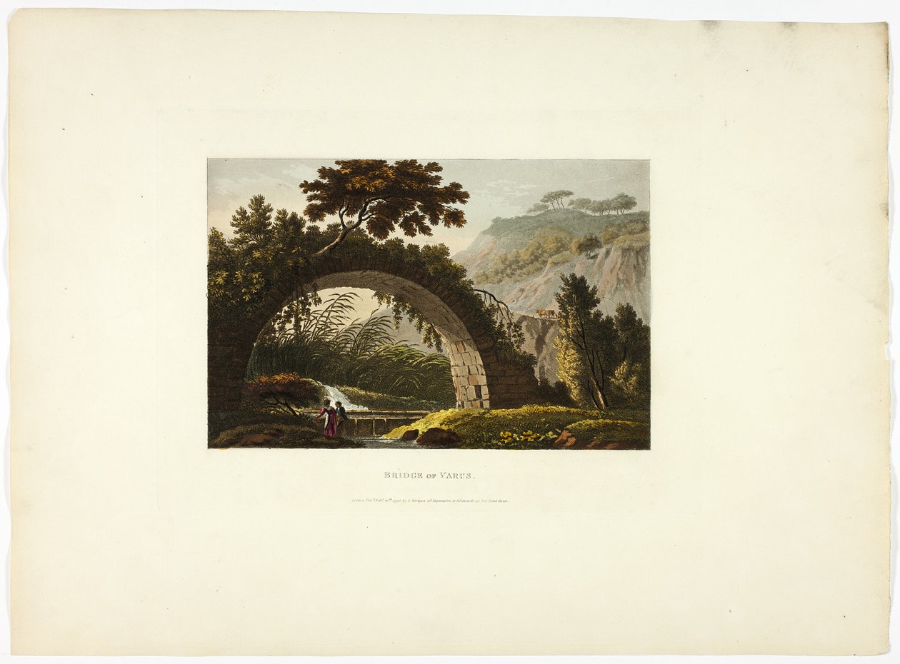 Ponte di Varo, lastra ventotto da Rovine di Roma da M. Dubourg