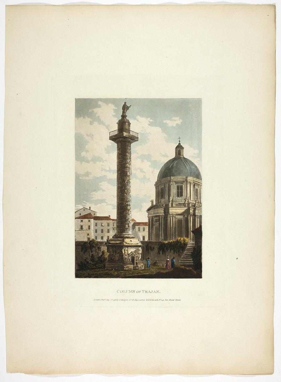 Colonna di Traiano, lastra ventuno dalle Rovine di Roma da M. Dubourg