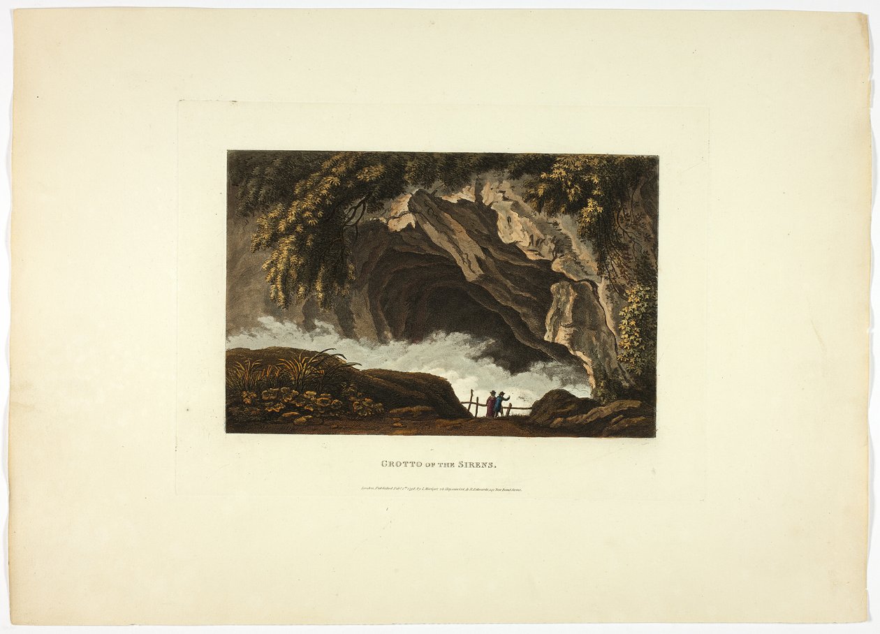 Grotta delle Sirene, lastra trenta delle Rovine di Roma da M. Dubourg