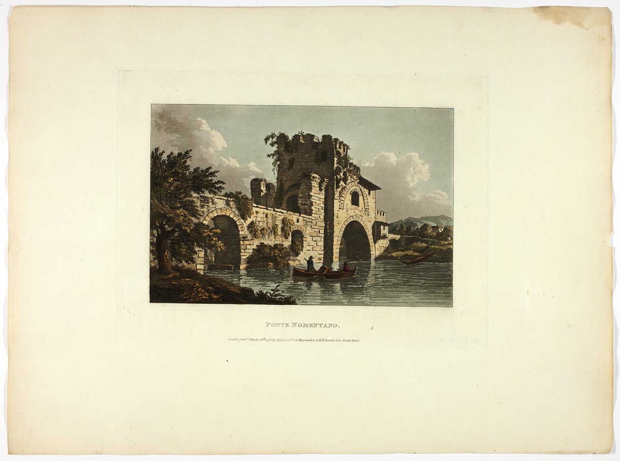 Ponte Nomentano, lastra ventisette dalle Rovine di Roma da M. Dubourg