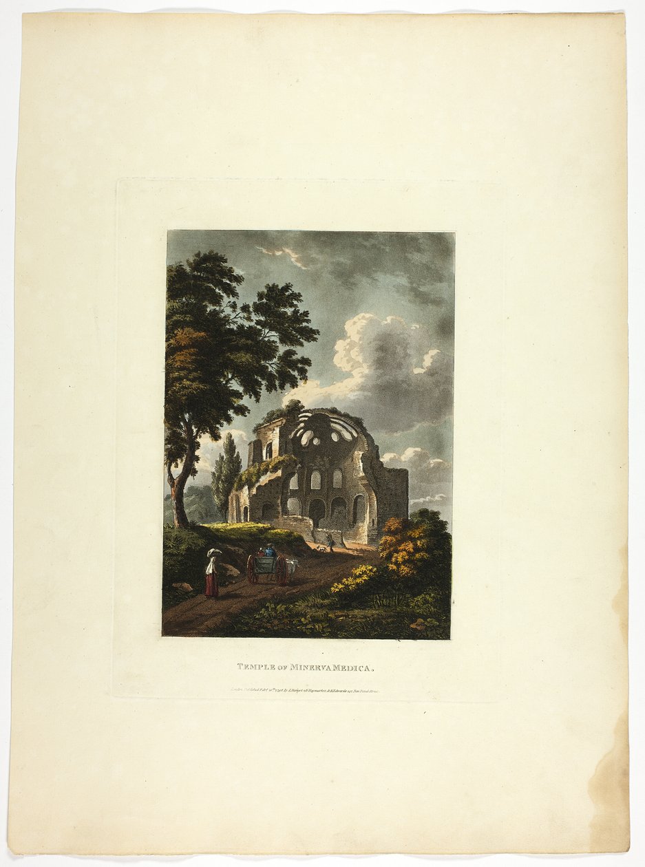 Tempio di Minerva Medica, lastra venticinque dalle Rovine di Roma da M. Dubourg