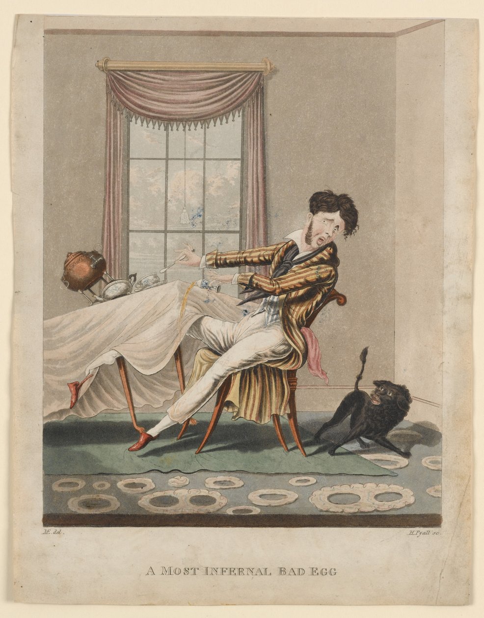 Un uovo terribilmente cattivo, stampa realizzata da H. Pyall, c.1825 da M. Egerton