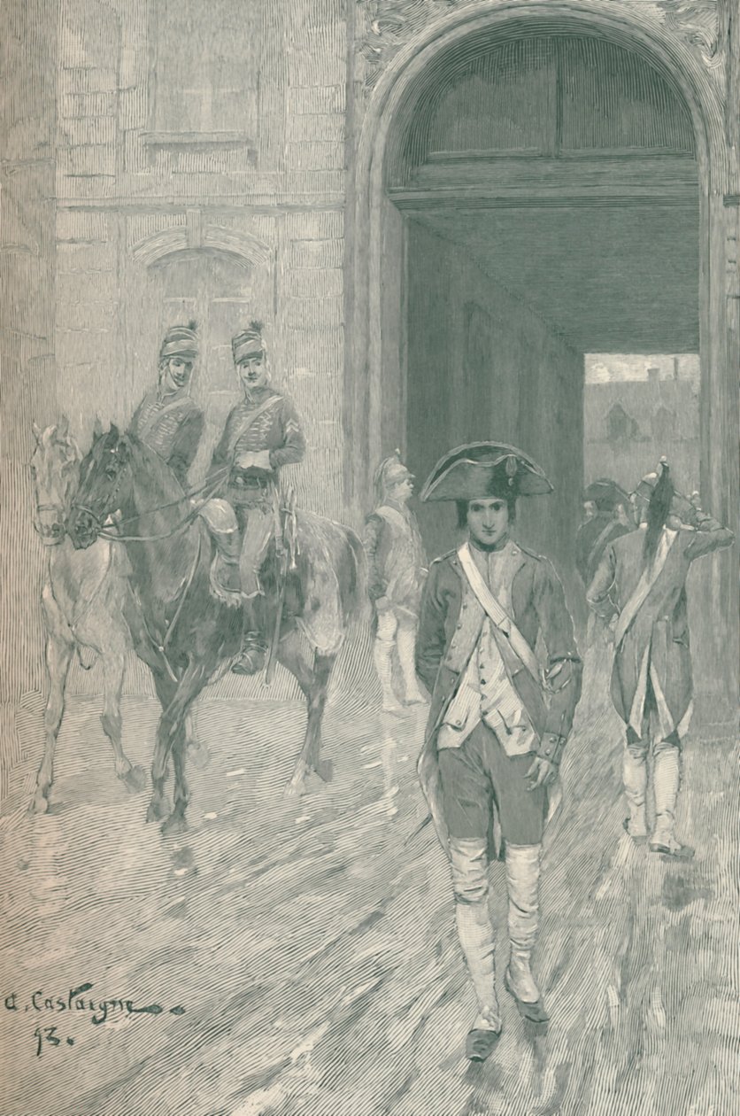 Bonaparte alla Scuola Militare, Parigi, 1784, 1896 da M. Haider
