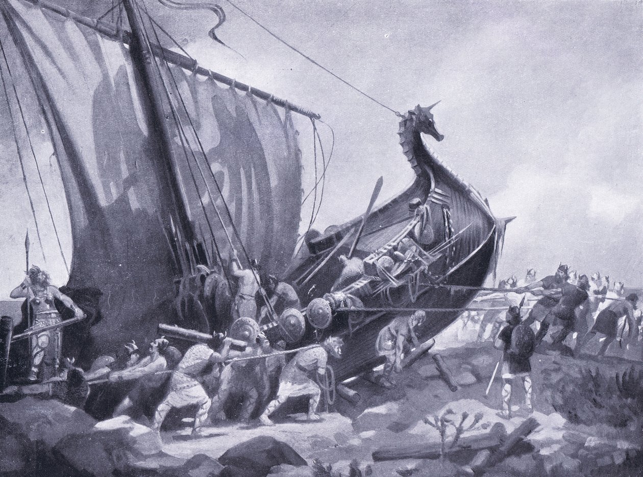Magnus naviga intorno al Mull di Cantyre AD1098, anni 1920 da M. Mackinlay