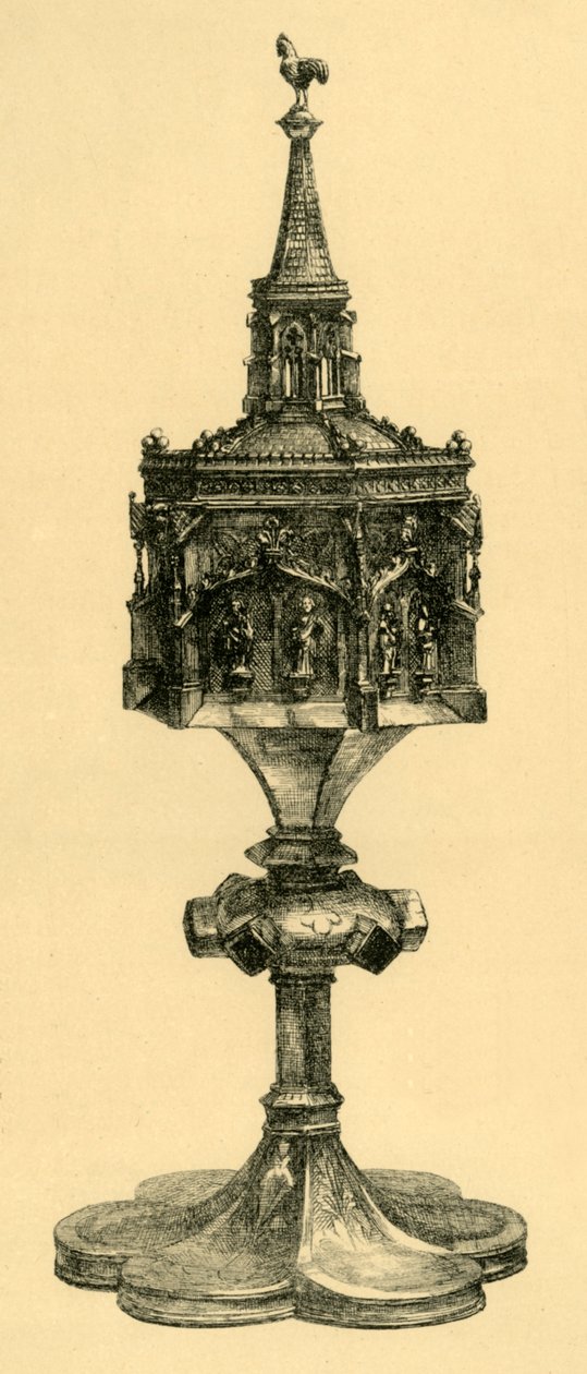 Pisside dorata in rame, metà del XV secolo, 1881 da M Sullivan