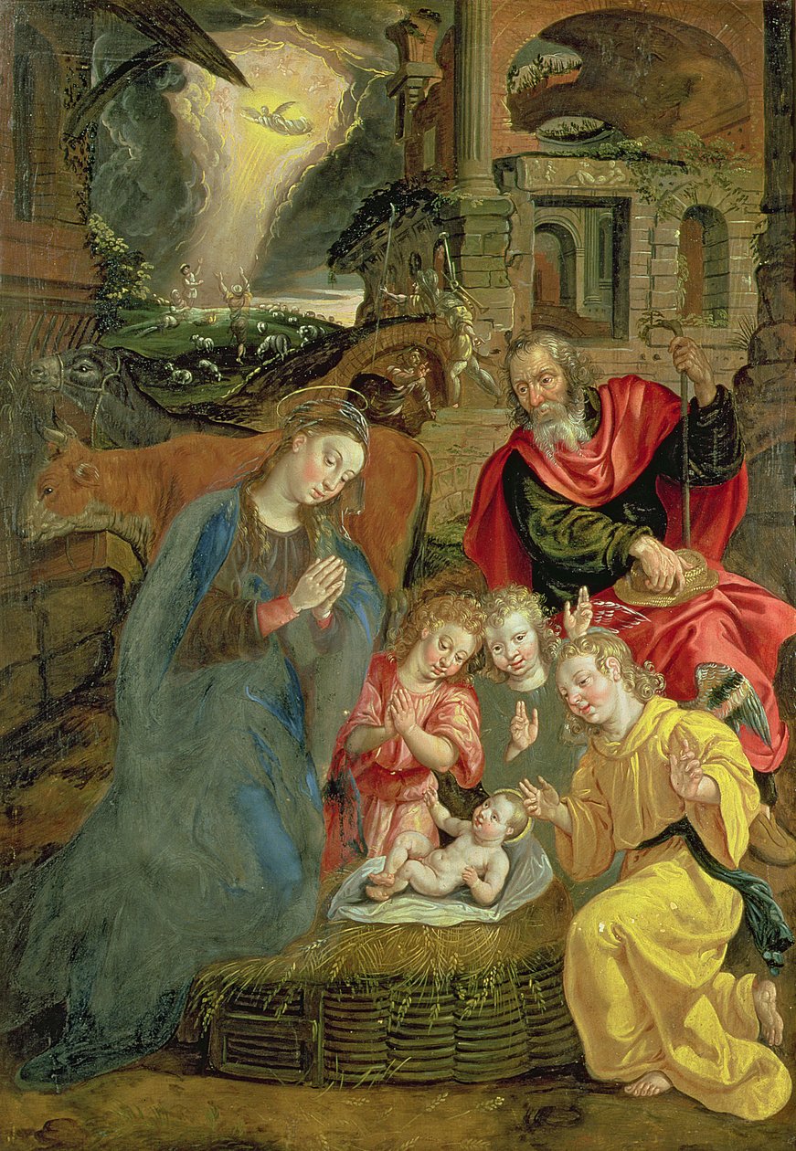 Nascita di Cristo da Maarten de Vos