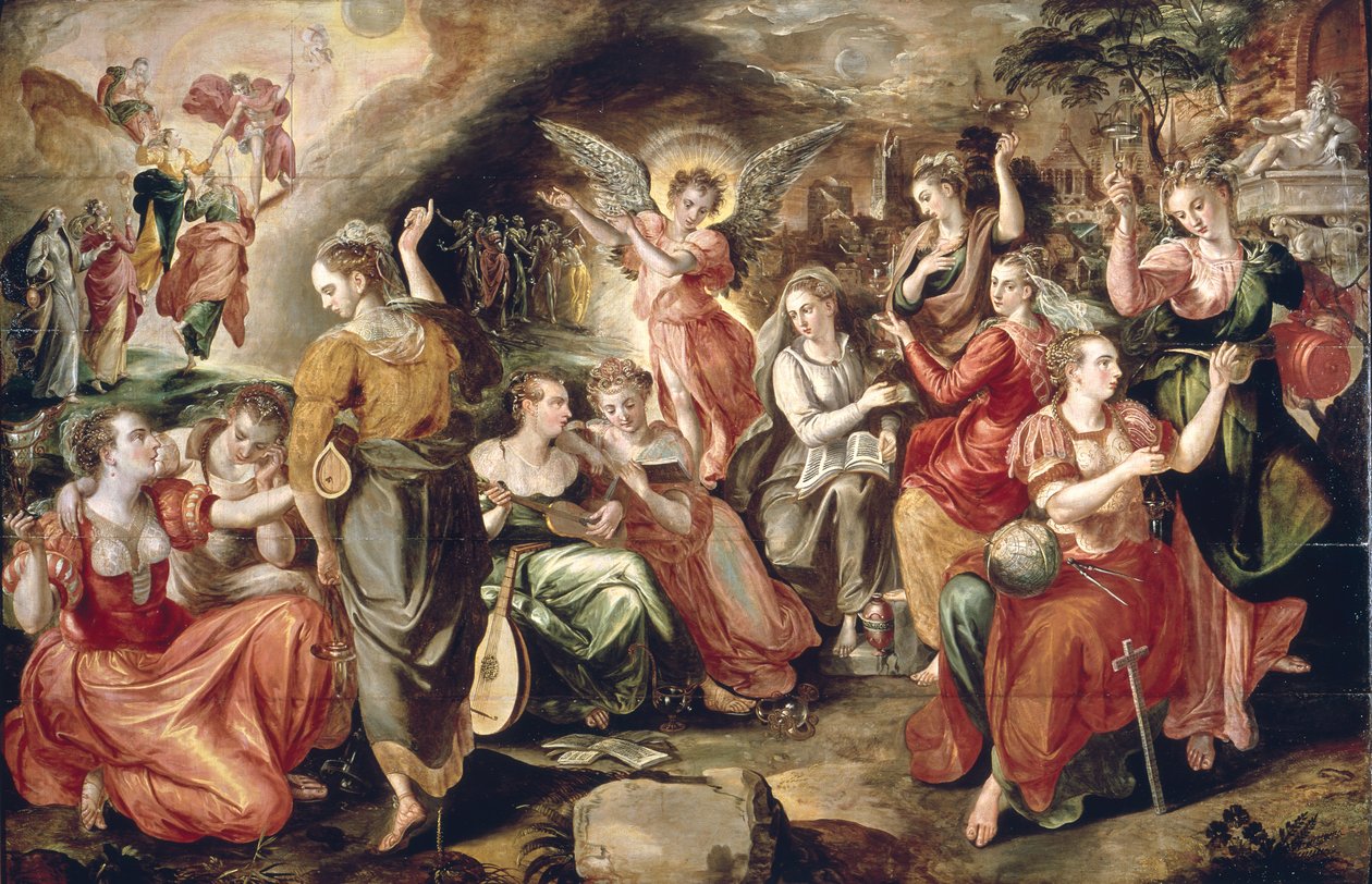 Le vergini sagge e le vergini stolte da Maarten de Vos