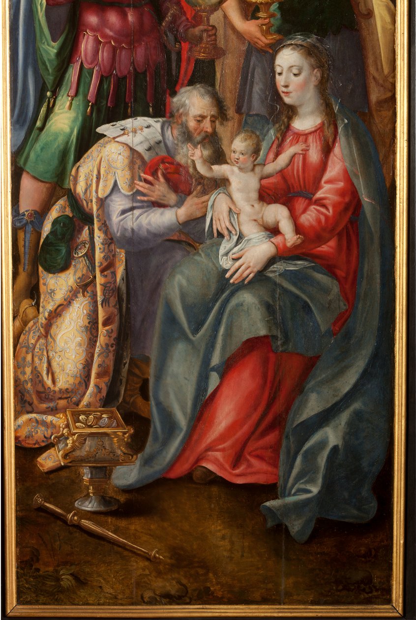 Adorazione dei Magi, Trittico, Pannello destro (dettaglio) da Maarten de Vos