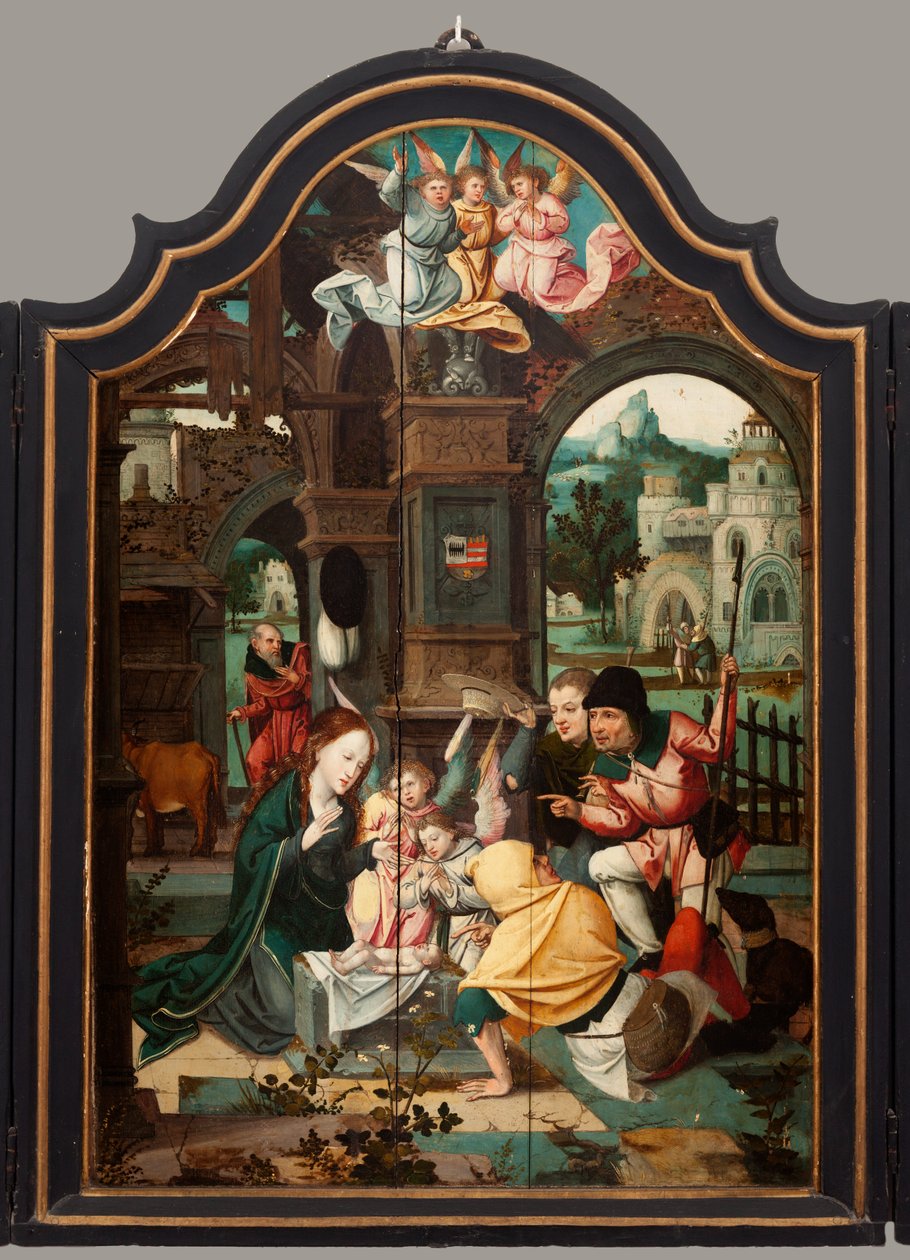 Trittico. Maarten de Vos. XVI secolo. Olio su legno. Pala d