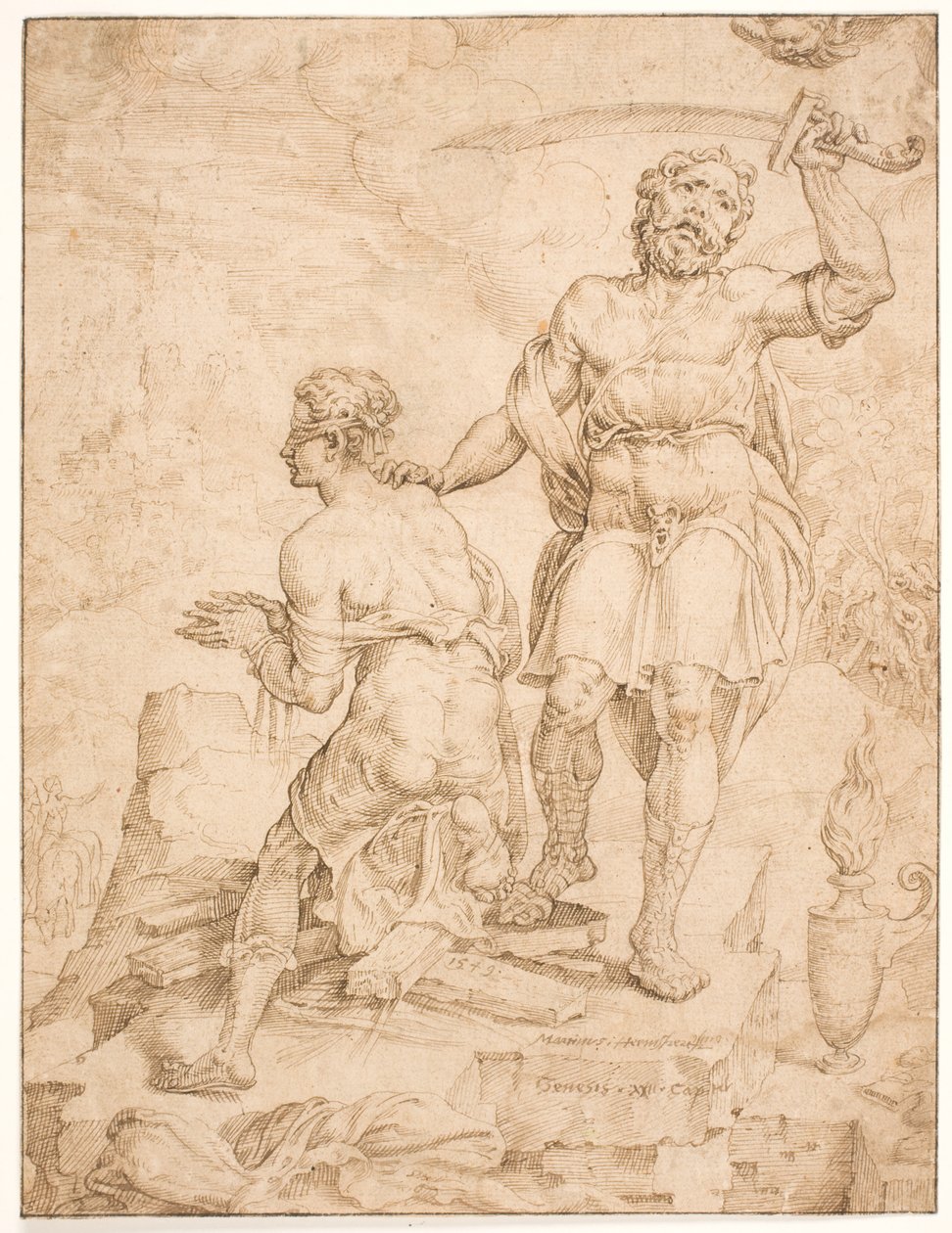 Il sacrificio di Abramo da Maarten van Heemskerck