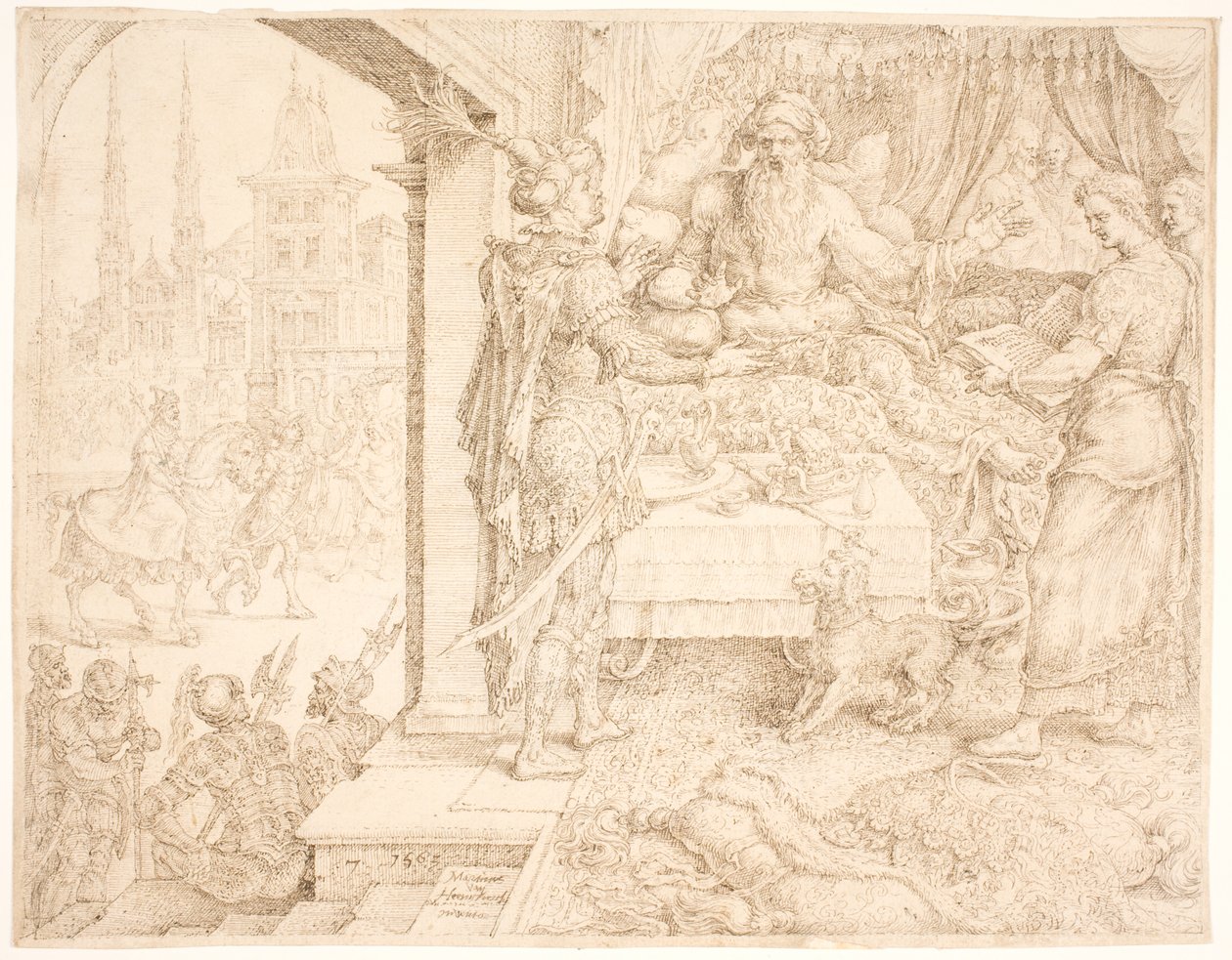 Assuero consulta Aman da Maarten van Heemskerck