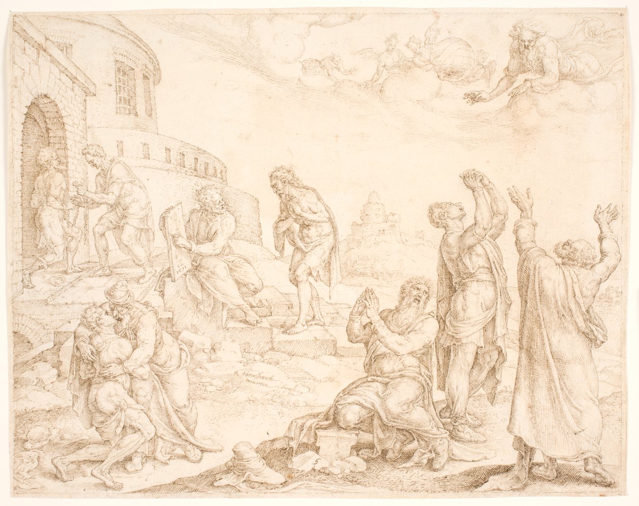 Et dimitte nobis (e perdonaci) da Maarten van Heemskerck