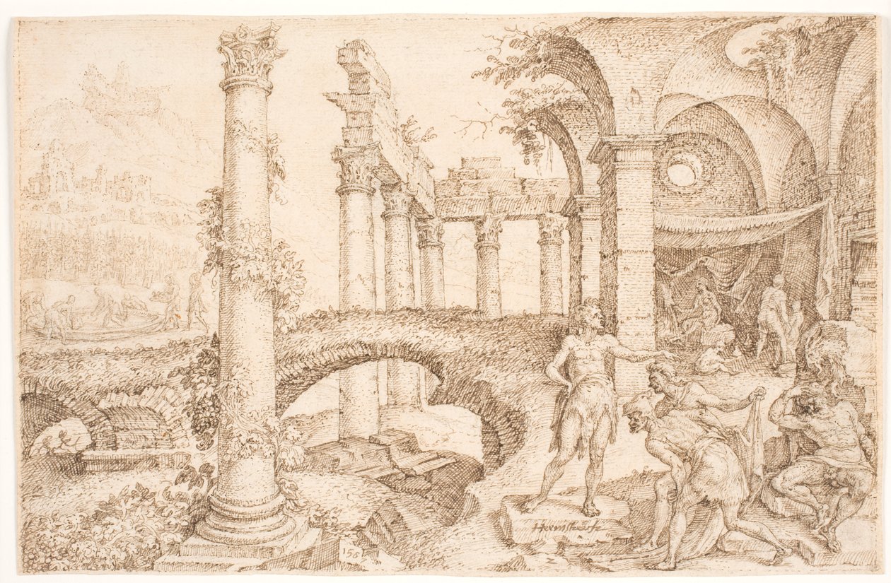 Cam schernisce Noè da Maarten van Heemskerck