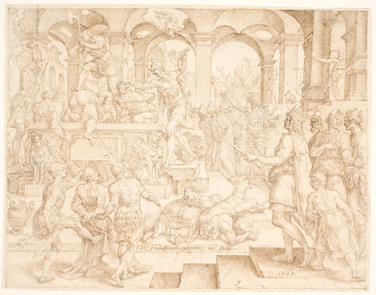 Giosia ordina che tutti i sacerdoti delle alture siano uccisi da Maarten van Heemskerck
