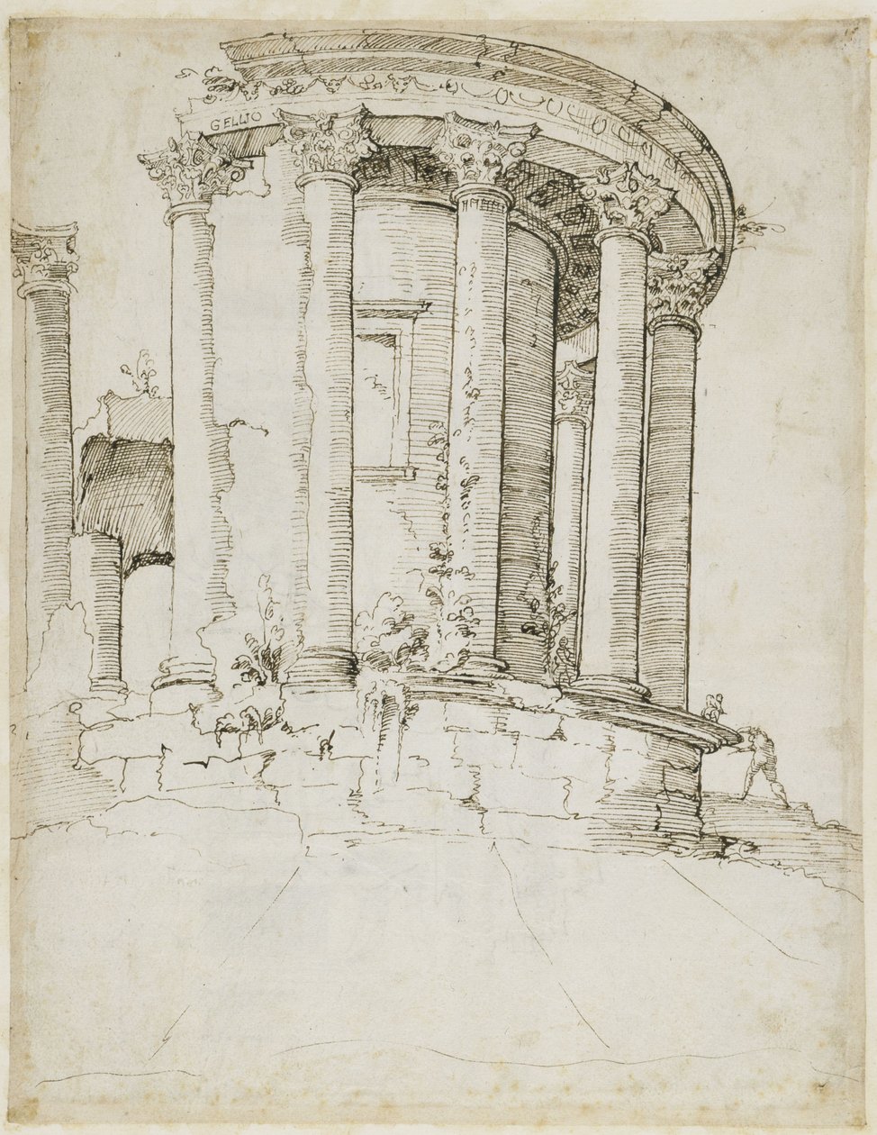Tempio rotondo a Tivoli da Maarten van Heemskerck
