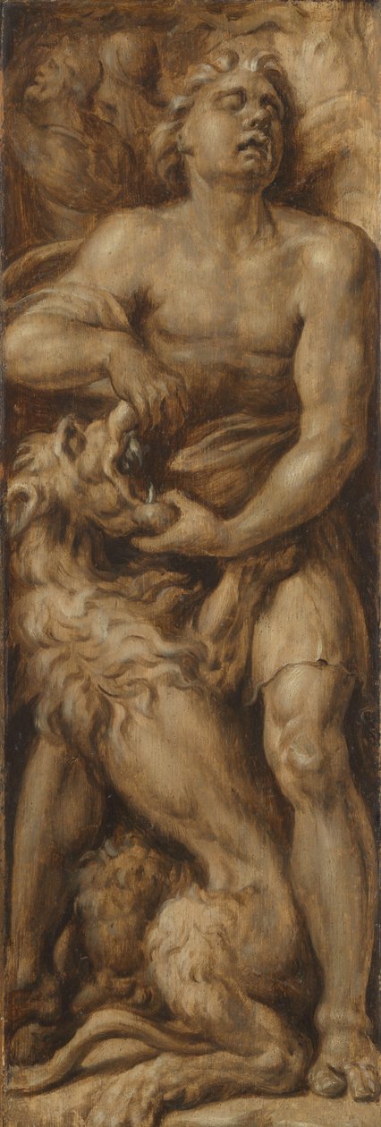 Sansone che squarcia il leone da Maarten van Heemskerck