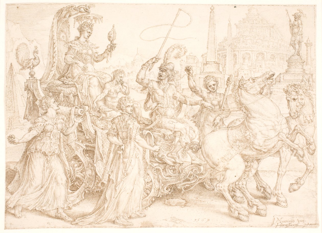 Carro trionfale. Superbia (Orgoglio) da Maarten van Heemskerck