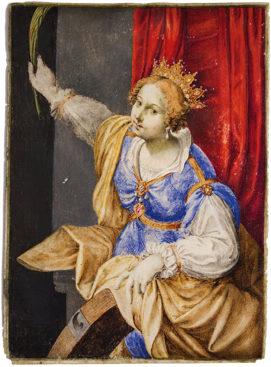 Artemisia Gentileschi come Santa Caterina d
