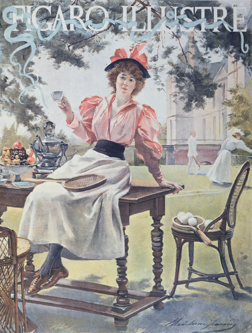 Tennis, copertina della rivista 