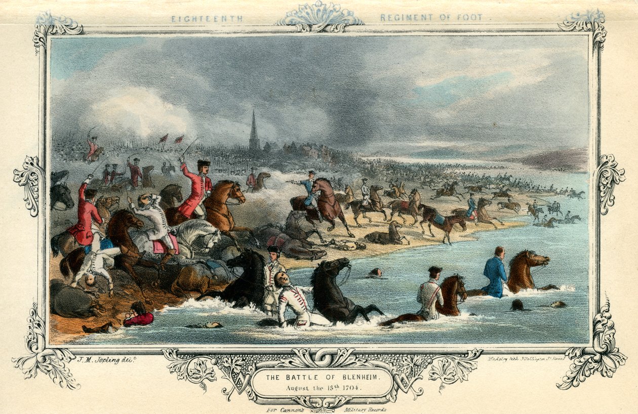Diciottesimo Reggimento di Fanteria, La battaglia di Blenheim, 13 agosto 1704 da Madeley