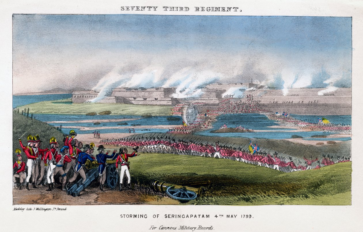 Settantatreesimo Reggimento, Assalto di Seringapatam, India, 4 maggio 1799 da Madeley
