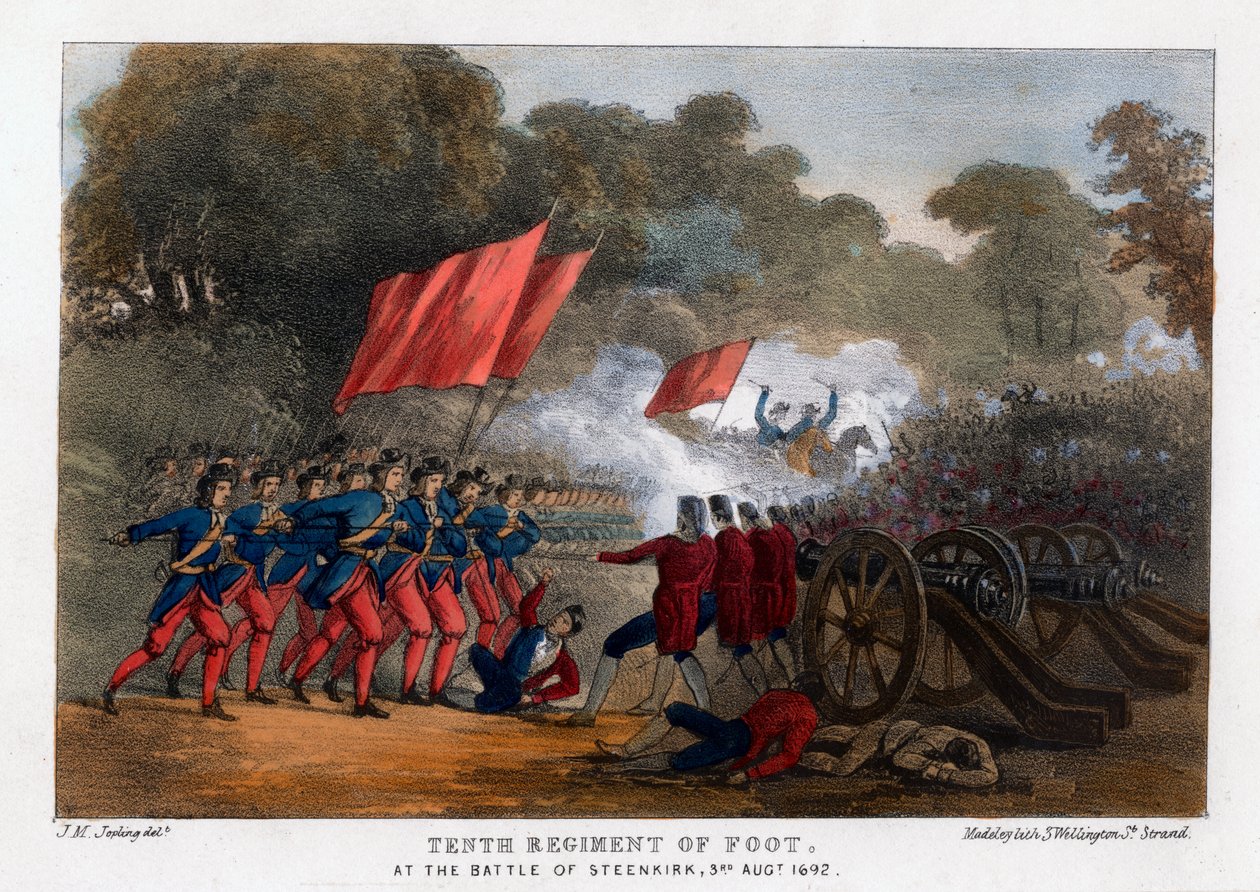 Decimo Reggimento di Fanteria, alla Battaglia di Steenkerque, 3 agosto 1692 da Madeley