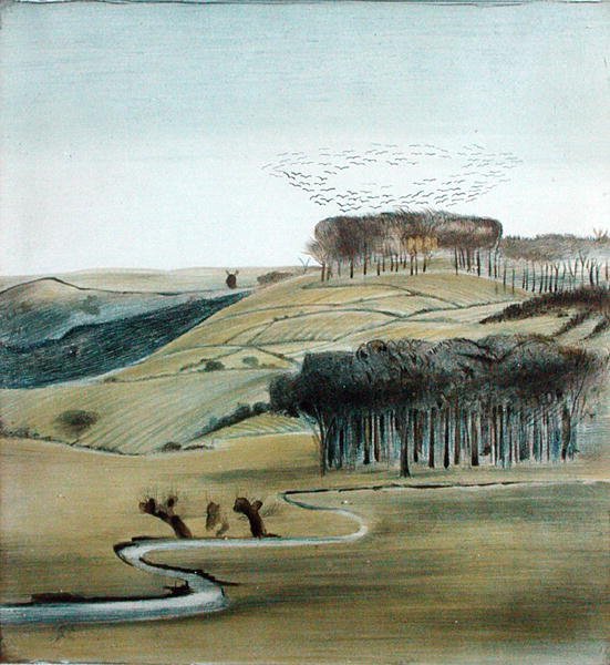 Paesaggio con stormo di corvi da Madeline Wyndham