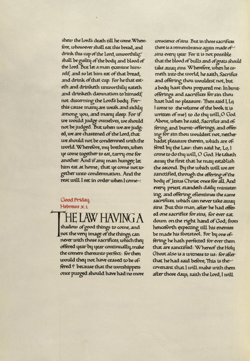 Pagina di testo decorata da Madelyn Walker