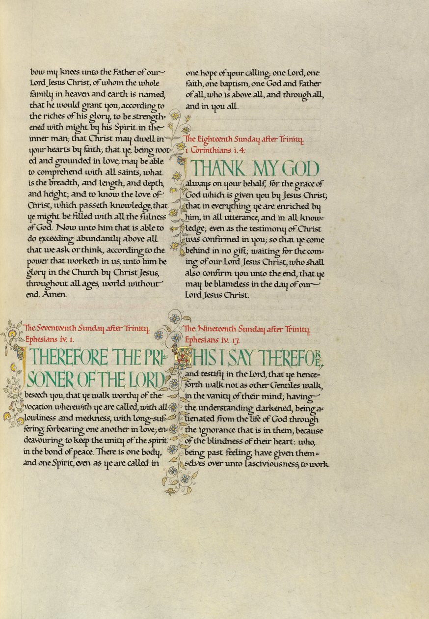 Pagina di testo decorata da Madelyn Walker