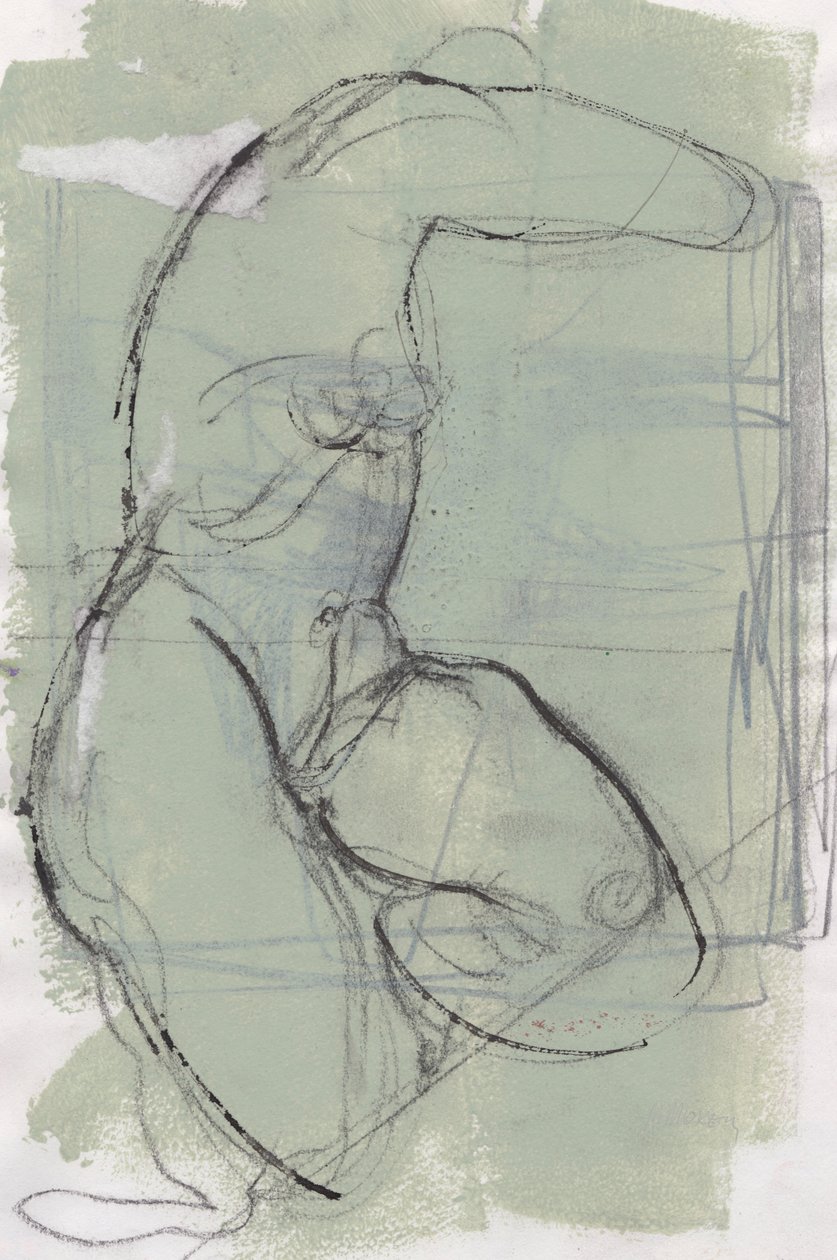 Sketchbook 13, 2024 (tempera, carboncino su carta) da Madgalena Morey