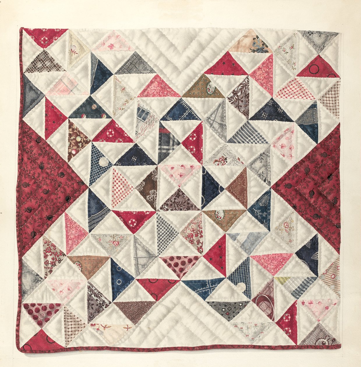 Trapunta patchwork da Mae A. Clarke