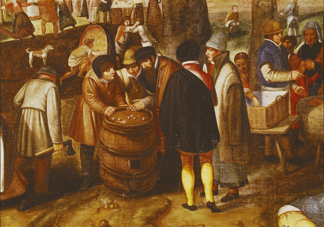 Fiera fiamminga, (dettaglio) da Maerten van Cleve