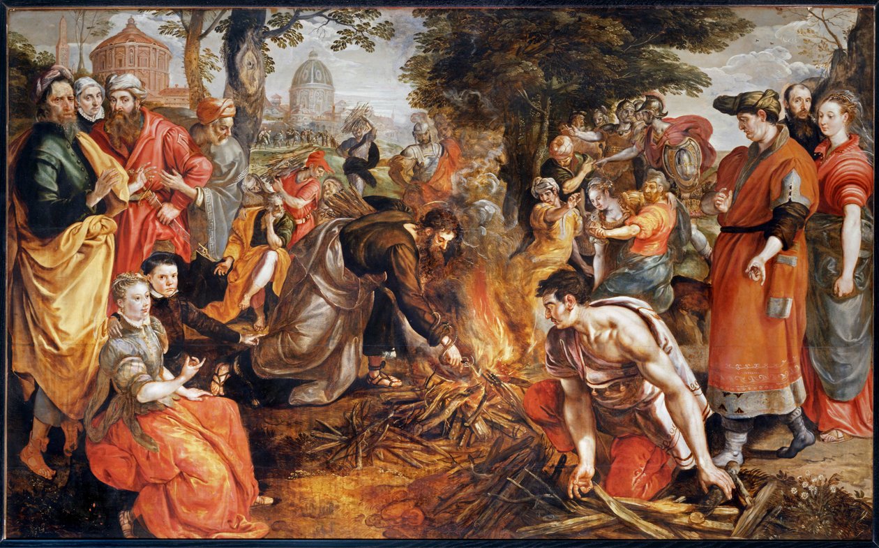 San Paolo punto da una vipera ... da Maerten de Vos