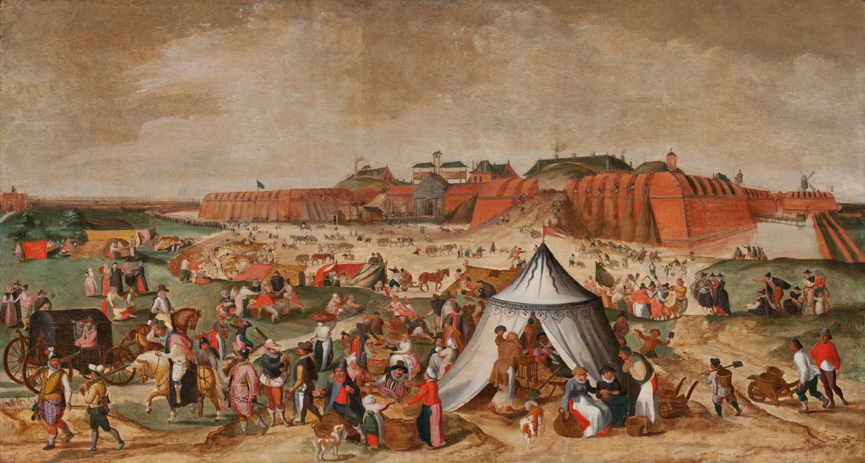 Demolizione della Cittadella di Anversa, fine XVI secolo da Maerten van Cleve
