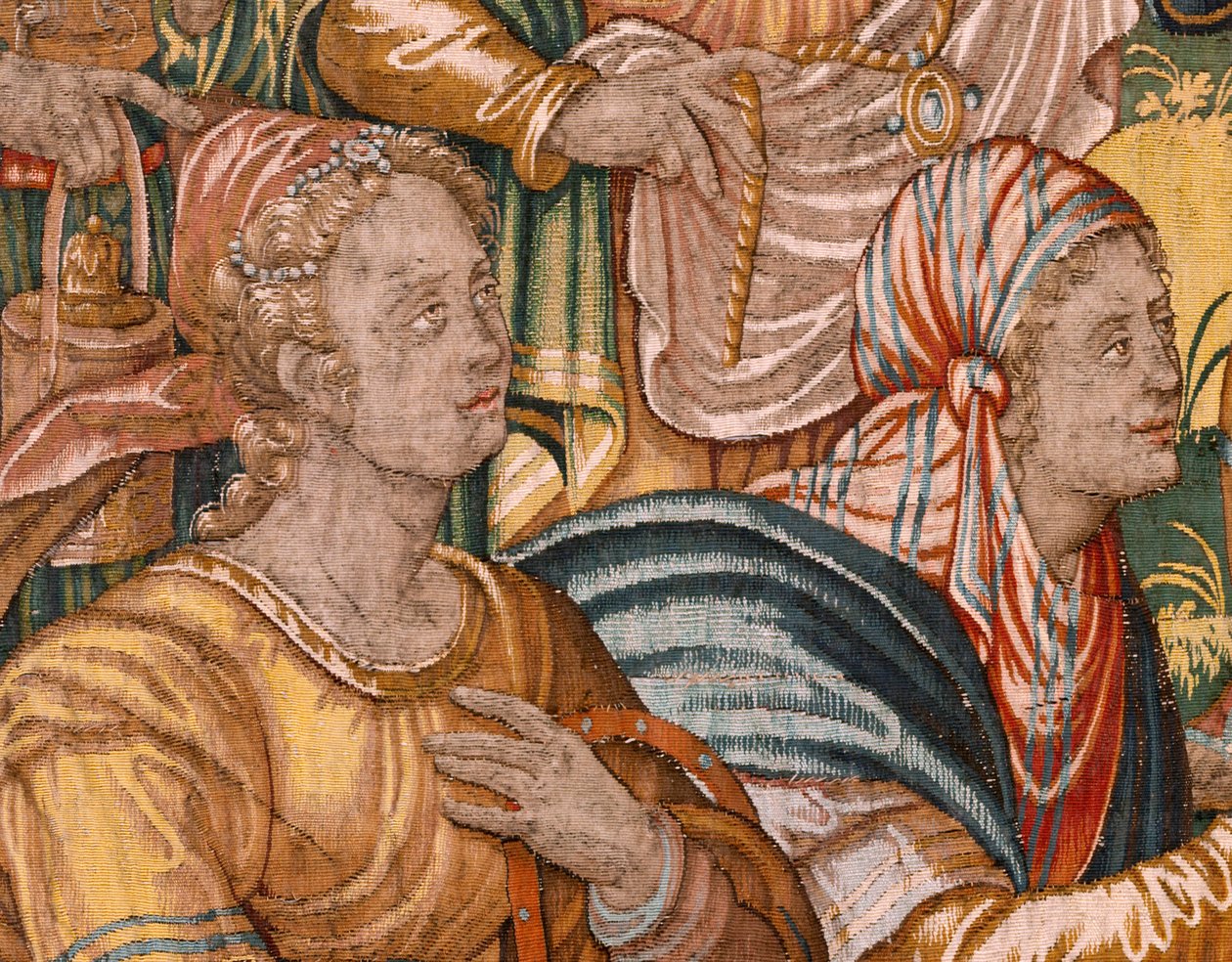 Gli israeliti consegnano a Gedeone la loro parte del bottino (dalla serie Storia di Gedeone) da Maerten van Heemskerck