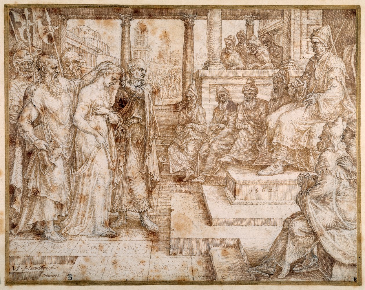 Susanna accusata dagli anziani da Maerten van Heemskerck