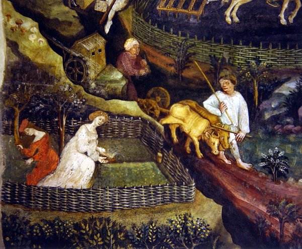 Le cure delle donne impegnate in aprile (dettaglio) da Maestro Venceslao