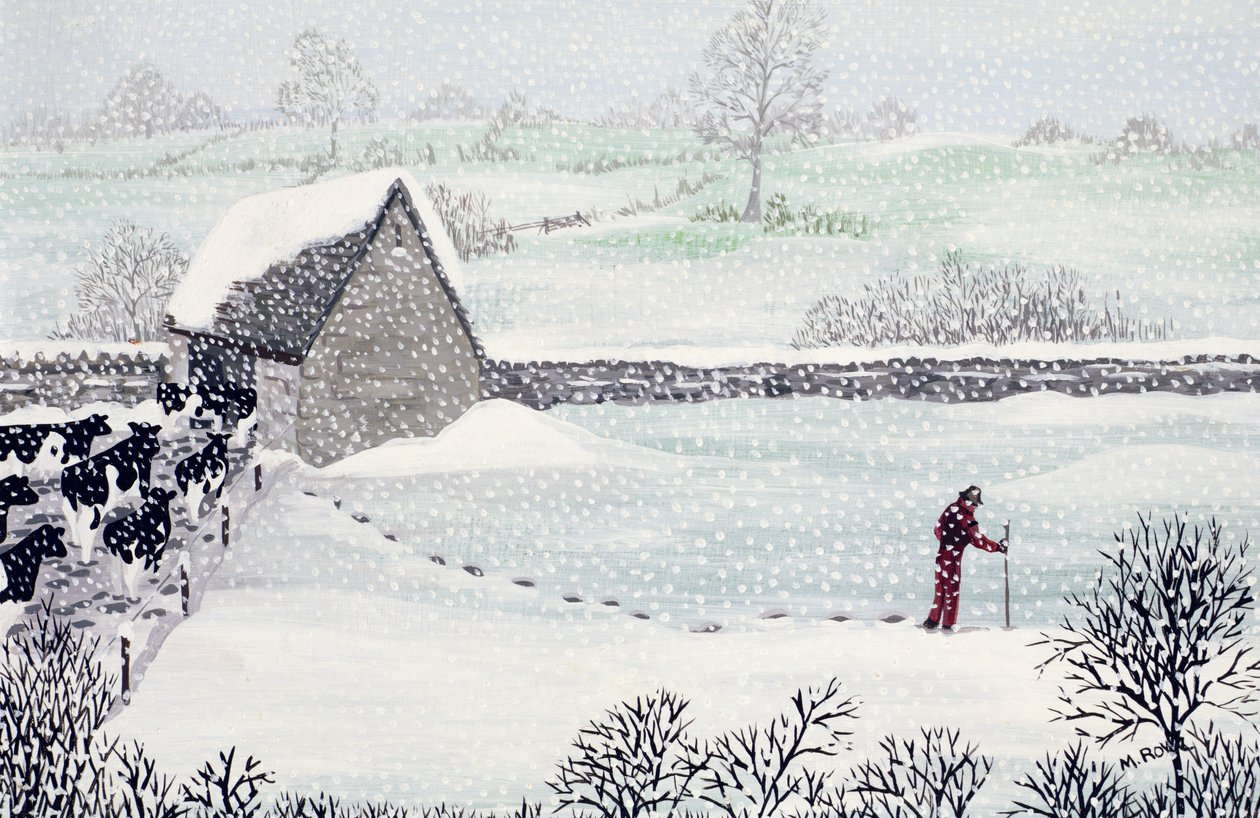 Fattoria dei Cotswold in inverno da Maggie Rowe