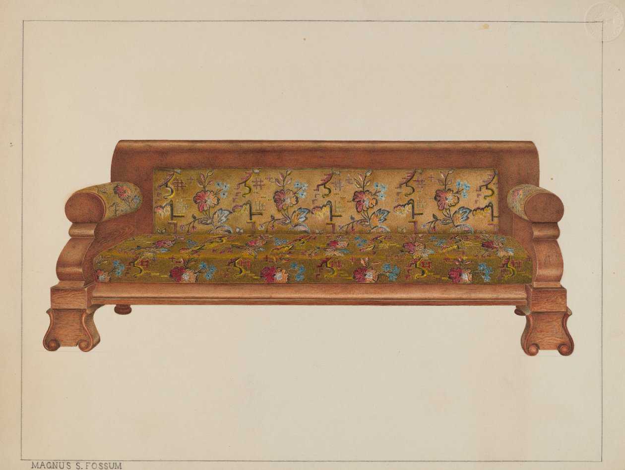 Poltrona alta, c. 1938 da Magnus S. Fossum