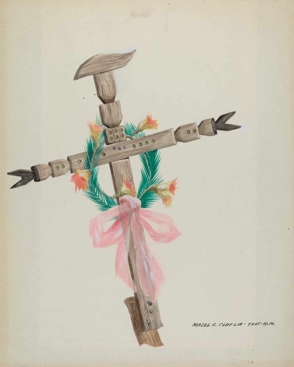 Croce Intagliata - Tomba da Majel G. Claflin