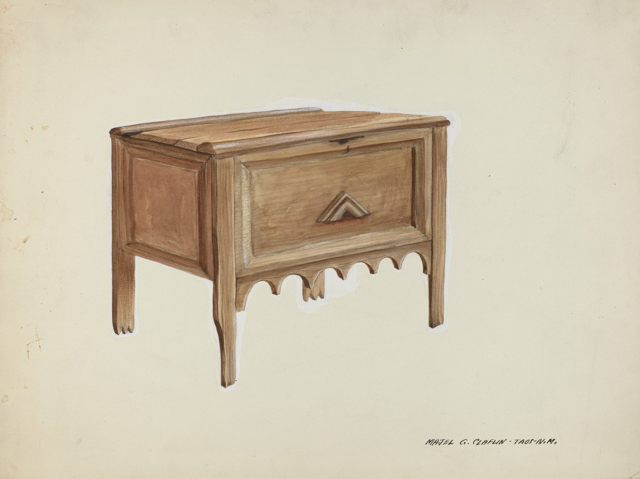 Cassapanca, c. 1937 da Majel G. Claflin